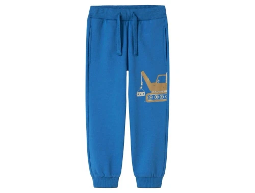 Cobaltblå sweatbukser med kranmotiv fra Name It 13244720 star sapphire